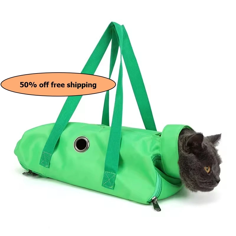 

pet bag Breathable cat Double Shoulder Portable Cat Bag Anti-scratch Bite Fixed Cat Bag Injection Bags Foldable Free shipping