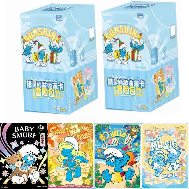 

Подлинные коллекционные карты KAYOU The Smurfs Village Elf Wonder Travel Series Adventure Pack аниме периферийные подарки