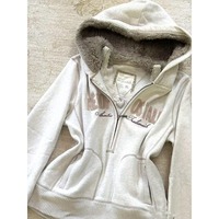 Japanese Vintage Subculture Letter Embroidery Hoodies Autumn New Y2k Punk Style Long Sleeve Hoodie Women's Fashion Slimming Tops