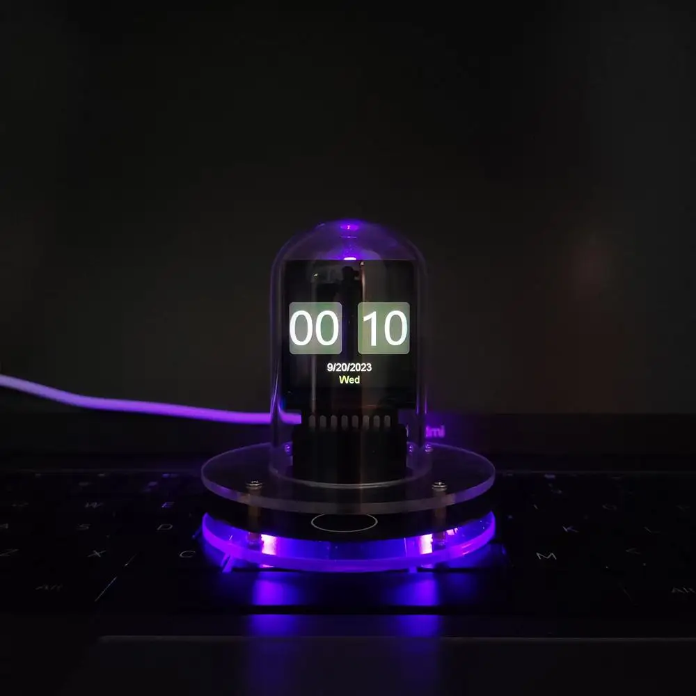 2024 New Smart WIFI Networked Nixie Tube Automatically Update Digital Desktop Decorations Christmas Birthday Give Friend Gifts