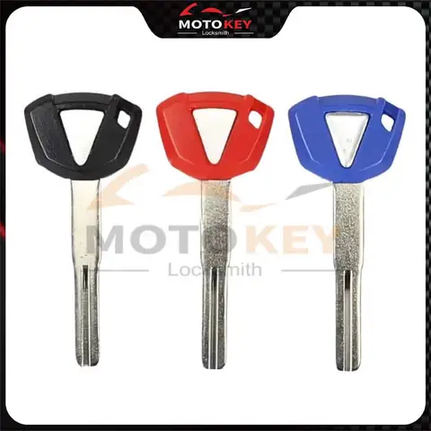 오토바이 빈 키는 가와사키 닌자 400 636 650 Z900 Z800 Ninja400 ZX-6R 10R 용 언컷 키 교체 도난 방지 칩 배치 가능