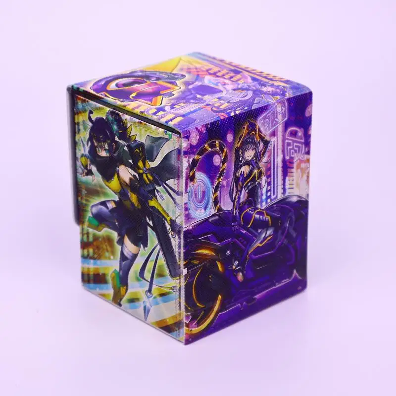 Yu Gi Oh Cards Box Self Made Full Color S Force Rappa Chiyomaru Anime Game Opcg Tcg Ptcg Storage Box Diy Pu Collection Card Box