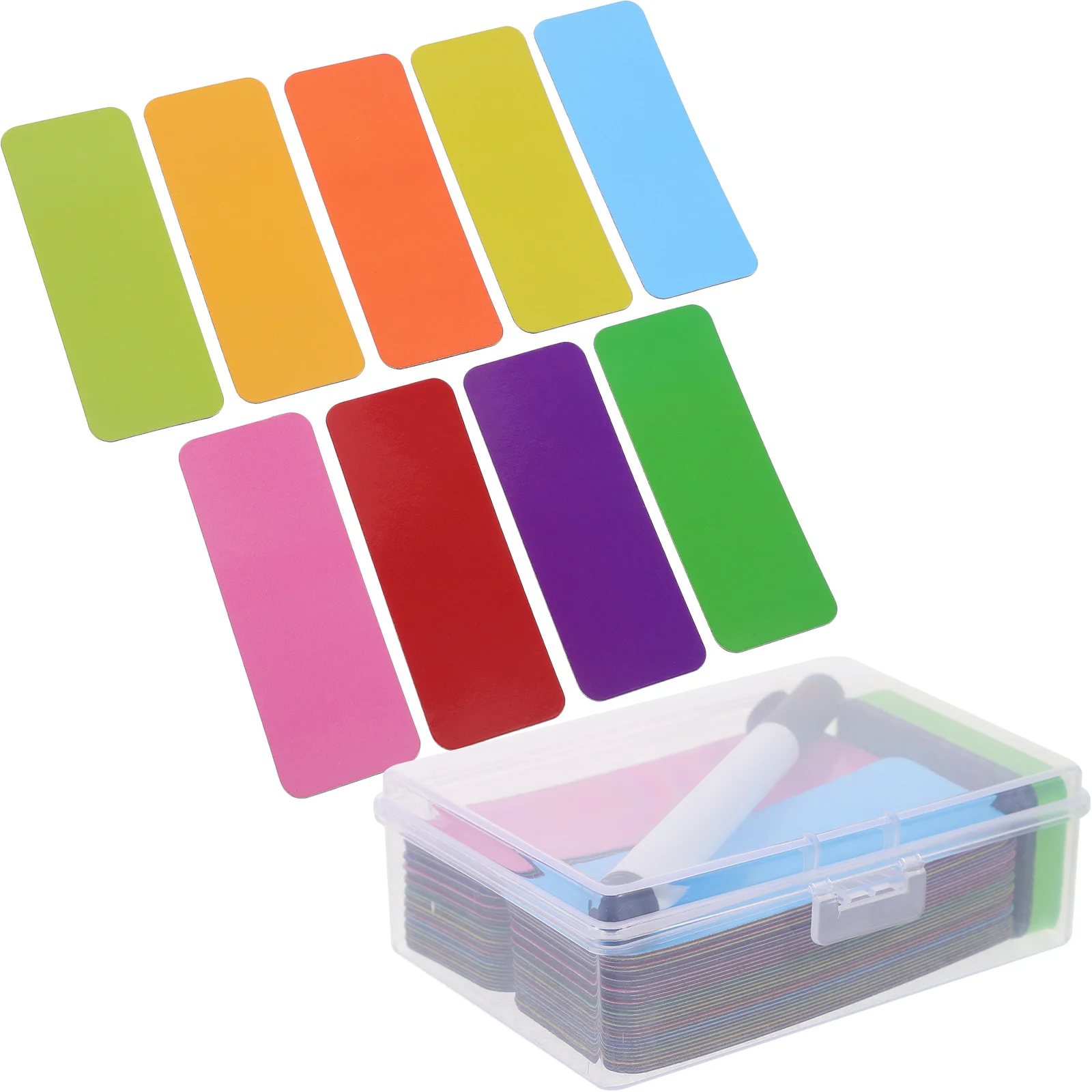 1Set Magnetic Labels for Whiteboard Dry Erase Reusable Writable Magnets for Classroom Organization Scheduling