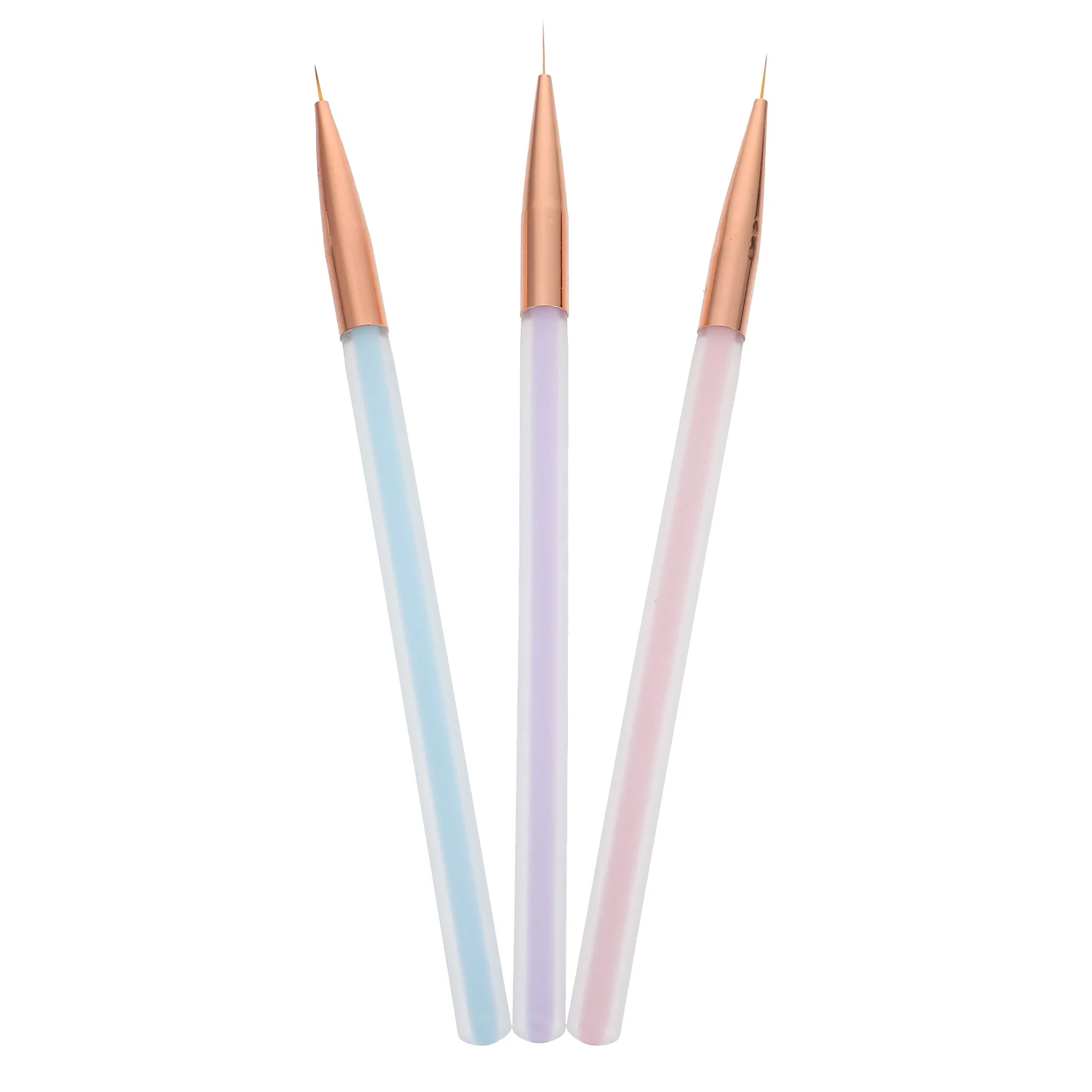 

3 Pcs Nail Pen Painting Pens Manicure Line Drawing DIY Art Accessory Plastic Tool