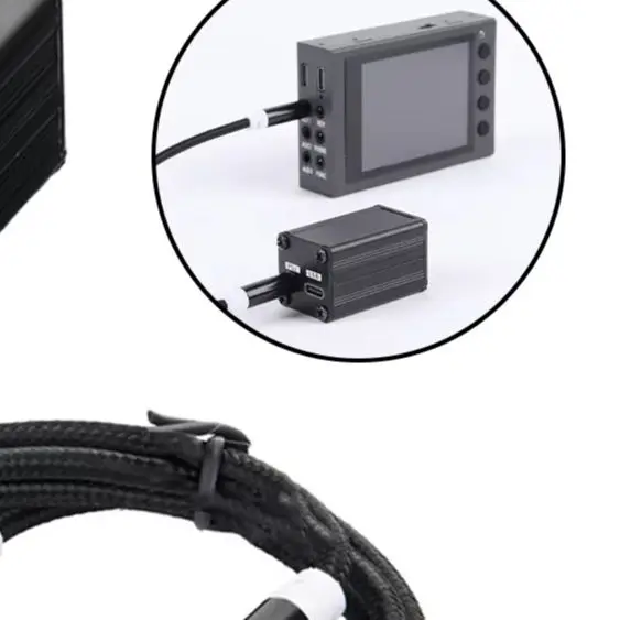 /CW /Decoder /Adapter For HAMCUBE PRO For Morse Code Trainer Aluminum Alloy High Temp Resistance PC Keyboard Practice Tool Black
