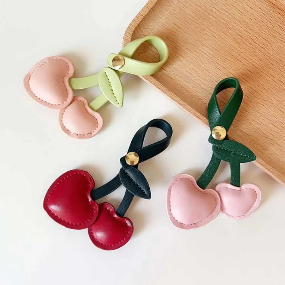 

Kawaii Peach Heart Cherry Key Chain Decoration Keychain Love Cherry Pendant Bag Decoration Keyring Bag Pendant Women/men