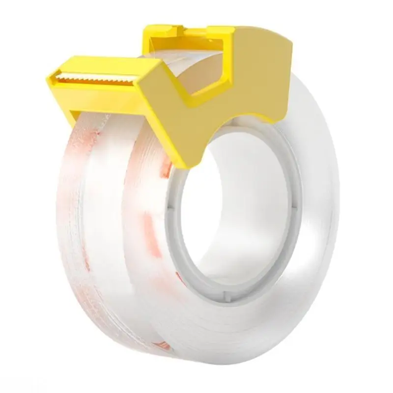 D08B Double Roll Heavy Gauge See Through Tape With Precise Cutter For Professional Use Classroom Household Applications
