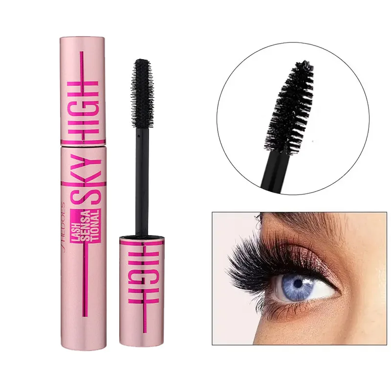 Occhio snello rosa nero, impermeabile e resistente al sudore, non facile da sbavare, facile da applicare per creare ciglia naturali ricci
