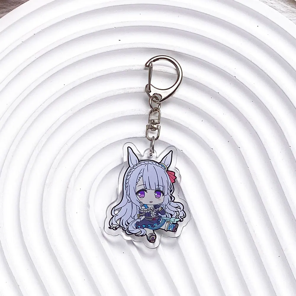 Anime Characters Pretty Derby Acrylic Car Keychain Accessories Special Week Bag Charm Cute Backpack Pendant Gifts For Friends image 5