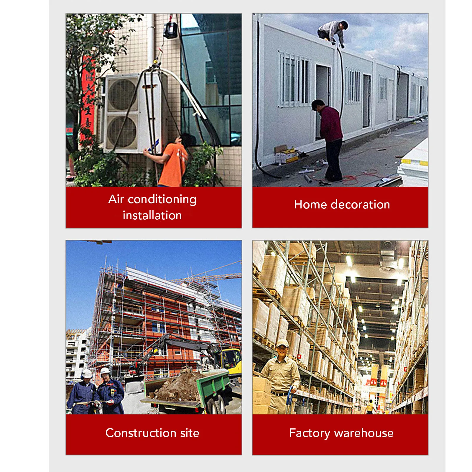 رافعة رفع محمولة سعة تحميل 500 كجم أداة رافعة كهربائية 1500 وات 7.6 متر ارتفاع 100 متر تحكم لاسلكي لقاعدة المستودعات