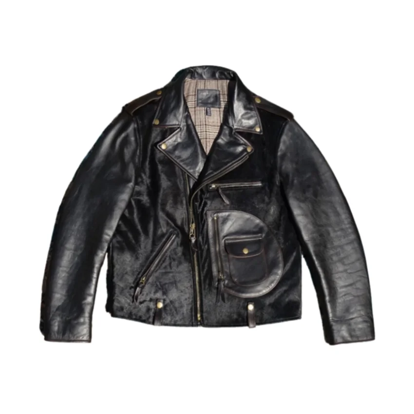 

Men's J-24 Shearling Leather Jacket Motorcycle Style Outwear