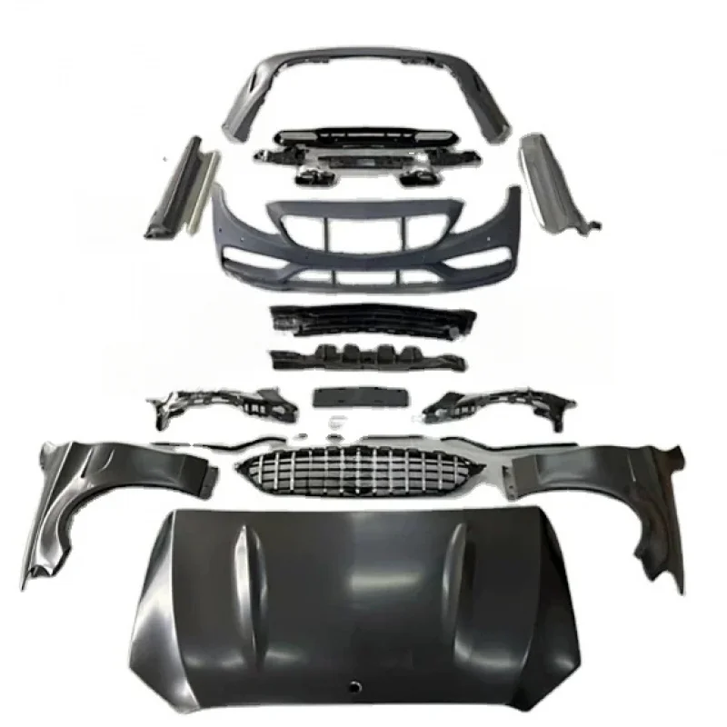 

Widebody Kit W205 C63s V8 Edition 1 W205 C63 C63S W206 Complete Body Kit 2015-2021