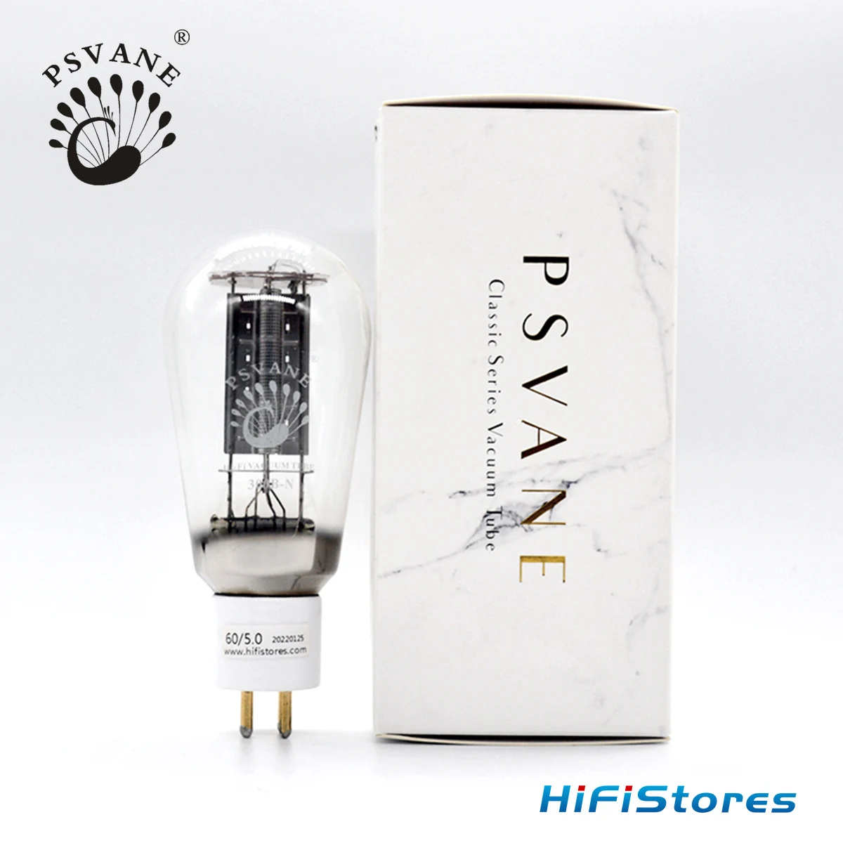 

PSVANEHIFI Electronic Tube 300B-N Audio Tube Amplifier DIY Test Matched Pair Aubergine Screen White Zodiac Gold Foot