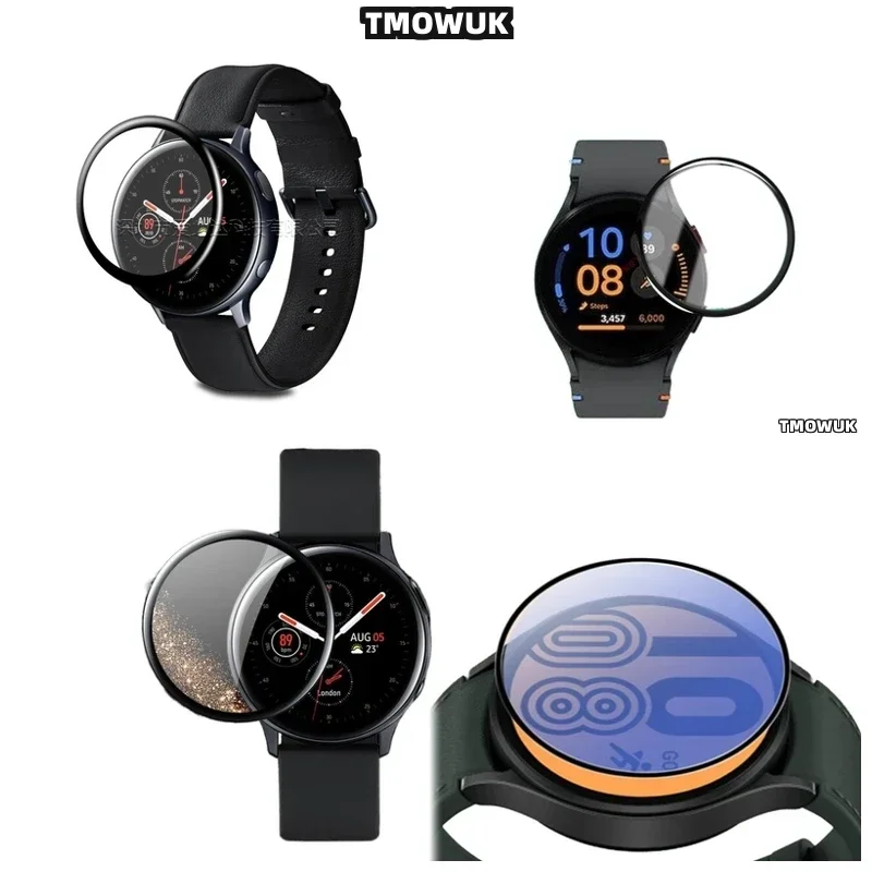 

For Samsung Galaxy Watch 4 5 6 7 Ultra FE PRO 47 44 43mm 40mm - Soft Anti-fingerprint 3D Curved Protective Film For Screen