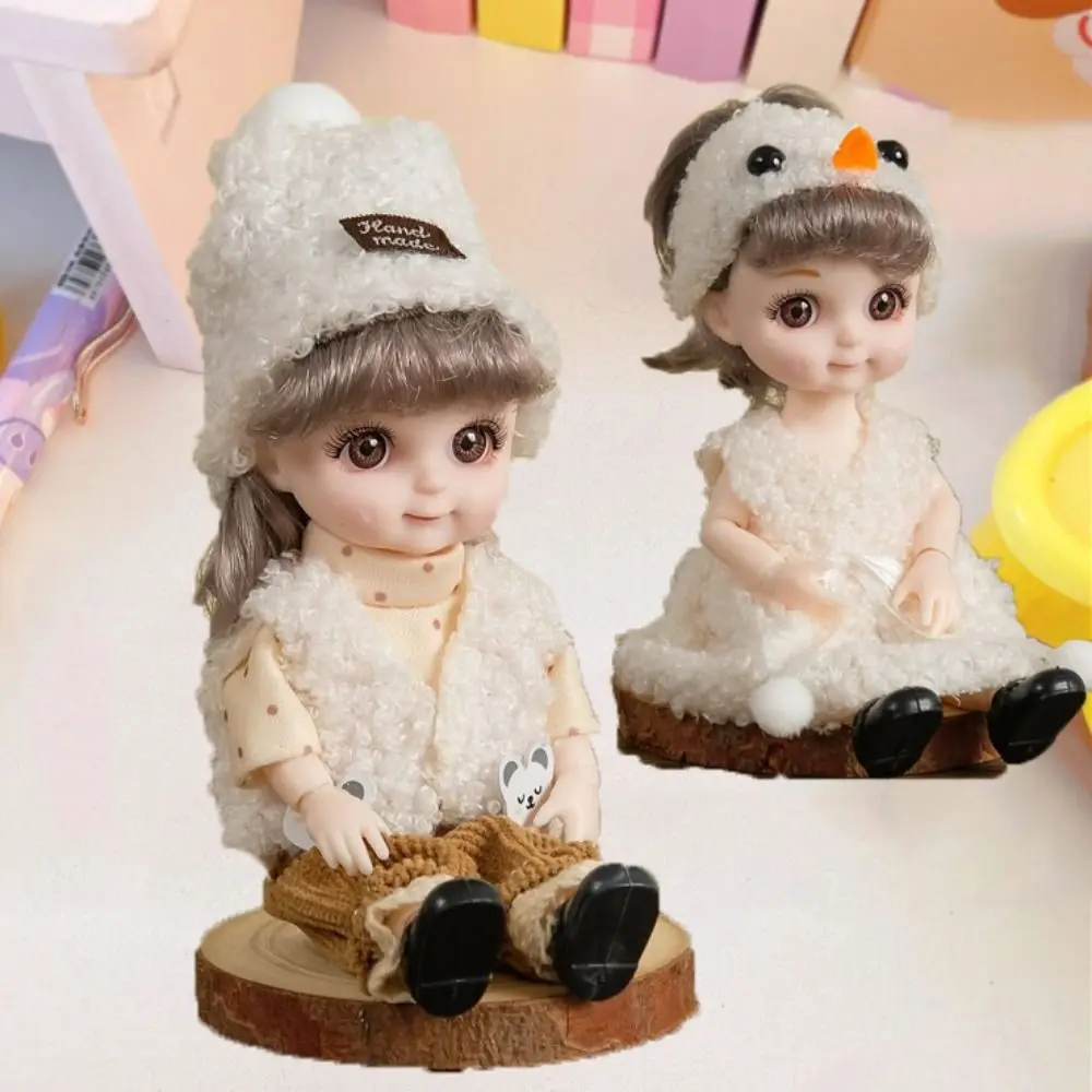 

With Clothes BJD Dolls With Clothes Movable Joints Dress Up Simulated Eye Hinge Doll Cute 3D Eye Removable Joints Doll