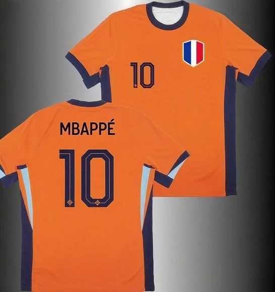 

2025 MBAPPE 10 Navy Blue Soccer Jersey - Embroidered Shield Design, Official Style Football Shirt for Fans & Players