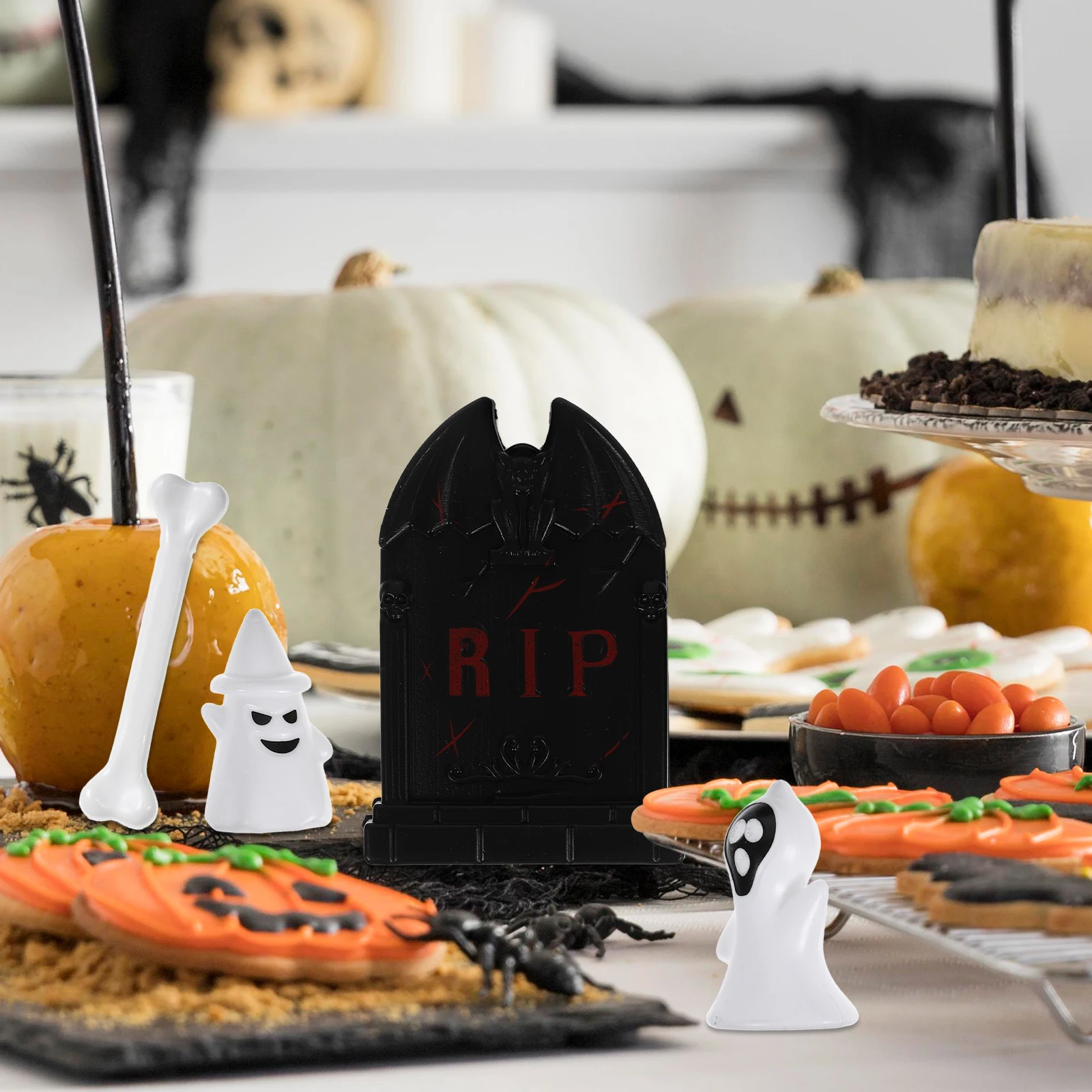 

Coffin Decoration Ornaments Halloween Desktop Indoor Figurines Decorations Festival for Party Table Kit