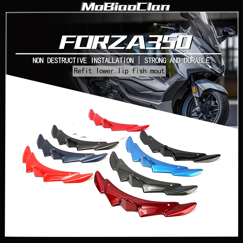 

For HONDA FORZA 350 NSS350 Motorcycle beak front lip fixed wing lower lip spoiler trim Fairing Winglets accessorie