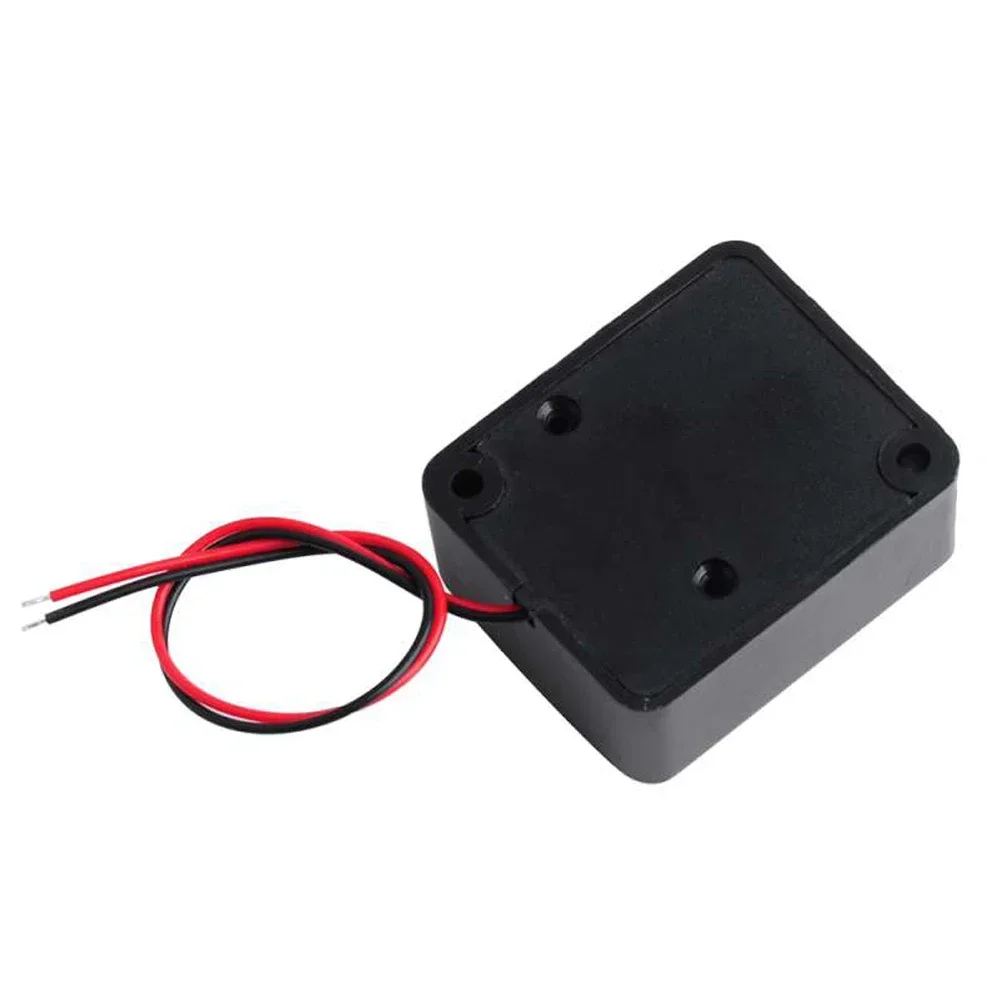 12V DC 블랙 미니 피에조 알람 사이렌 110dB 보험 금고 도난 방지 알람 고 데시벨 부저 차량용 고음 알람