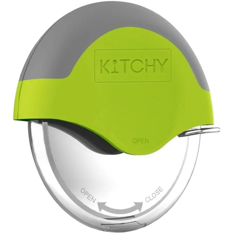 

Ergonomic Pizza Cutter Wheel with Protective Blade Cover for Efficient and Safe Slicing of Pizzas Ideal for Home Kitchens and C