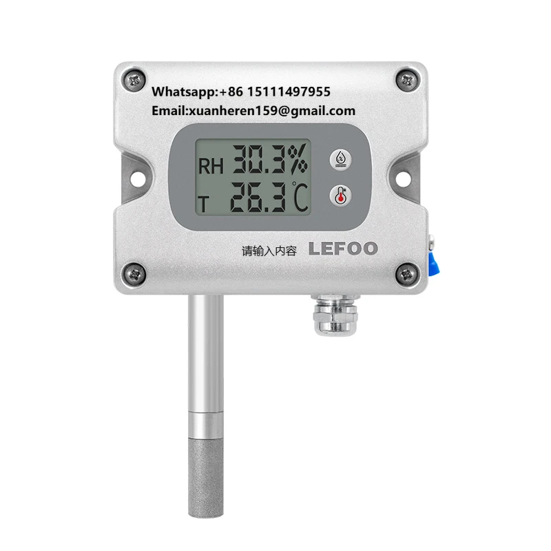 

LEFOO CE ROHS High Temperature Humidity Sensor IP65 Explosion-Proof Monito Natural Gas Pipeline Network LFH71 4-20mA OEM ODM