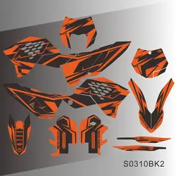 For KTM SX SXF 2007 2008 2009 2010 EXC EXCF 125 250 300 450 2008 2009 2010 2011 Graphics Decals Stickers Motorcycle Background
