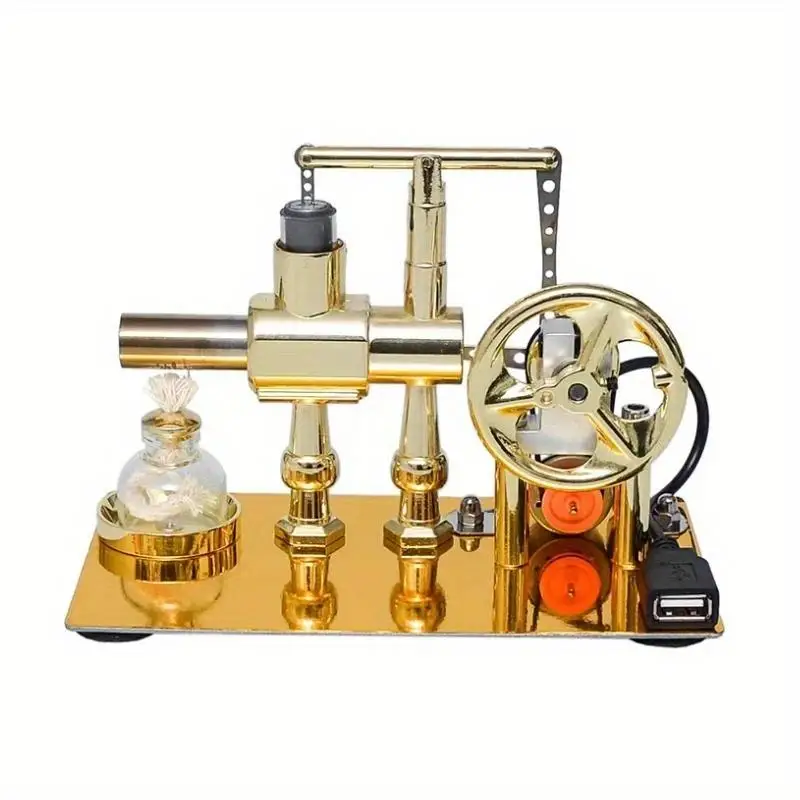 Air Single Cylinder Stirling Engine Generator Physics Popular Science Invention Collection