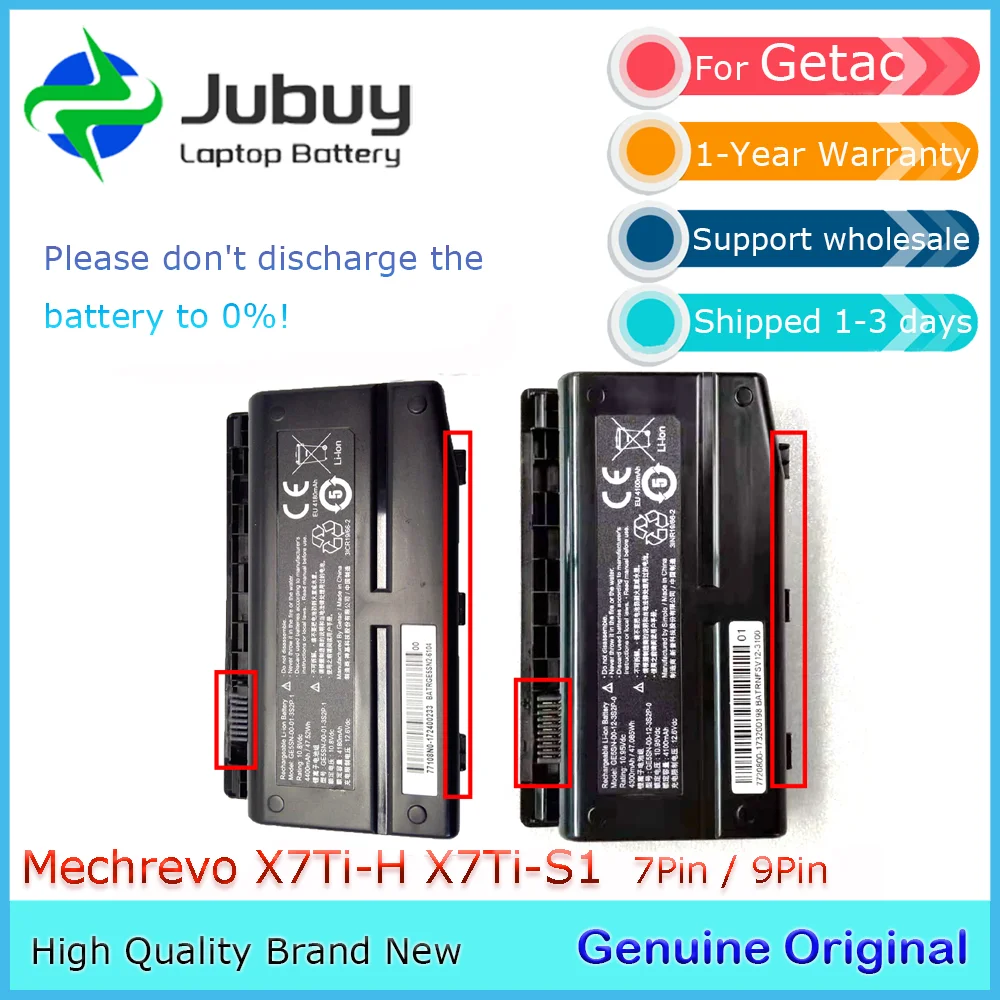 GE5SN-00-12-3S2P-0 10.8V 4400mAh Original Laptop Battery for Getac Mechrevo F117-F1K F117-F2K F117-F6 X6Ti-s X7Ti-s