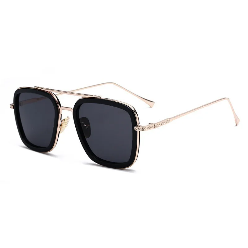 New Iron Man European and American sunglasses men's trendy glasses fashion box Spider-Man same sunglasses manufacturer view 3