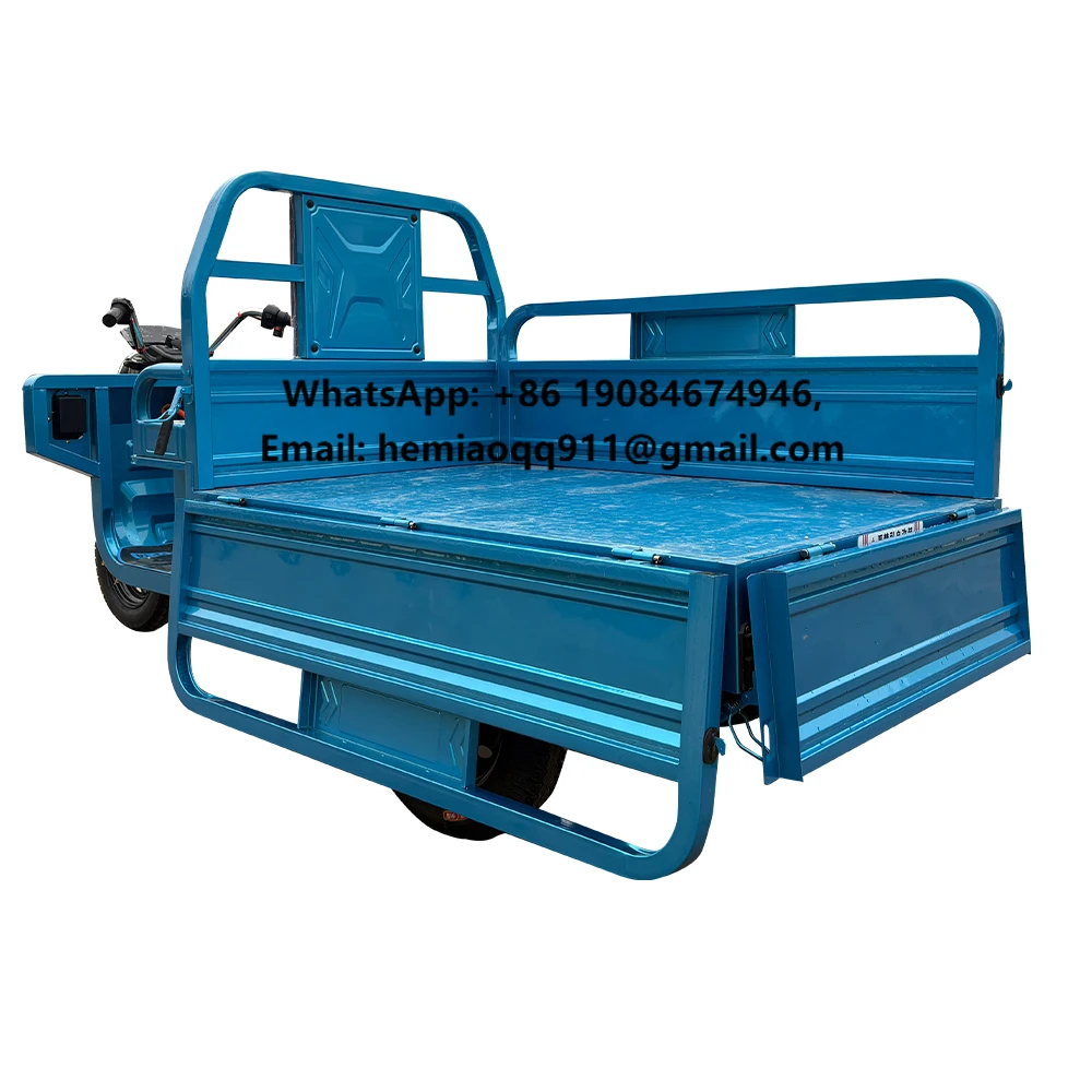 

Электрический трицикл 2026 года с сертификацией EEC, усиленный, трехколесный, открытый, железный, для пассажиров и грузов, моторизованный, 1200 Вт