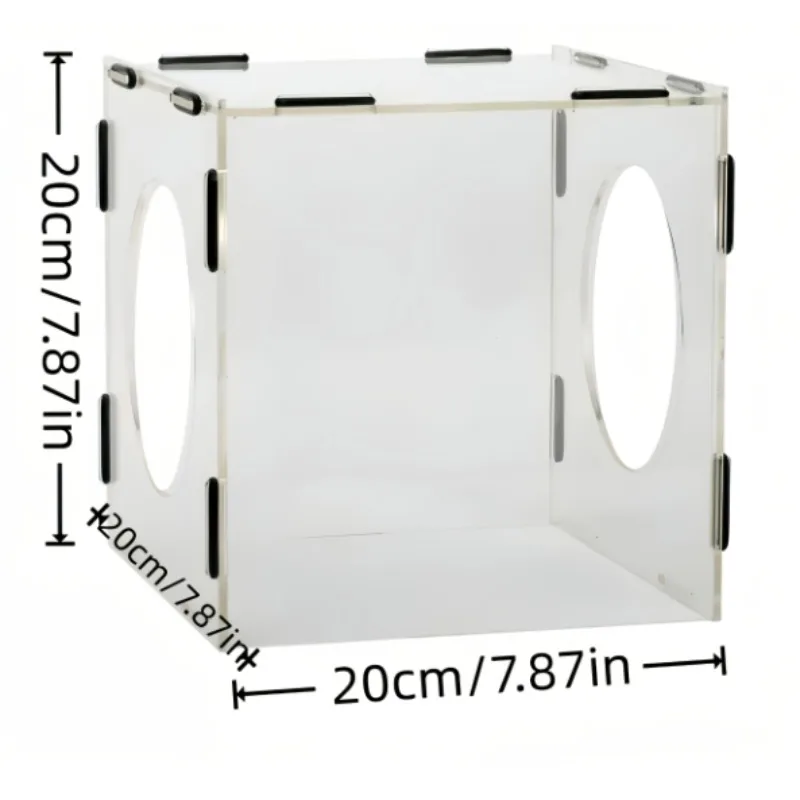 Grinding Dust Box Acrylic Dustproof Transparent Polisher Portable Dust Shroud Cover Dust Cage for Sculpturing Polishing