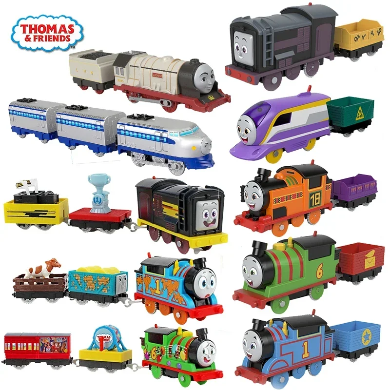 Original Thomas and Friends Track Master Series Train Model Electric Boy Diesel Nia Alloy Motorized Toys for Children Locomotive