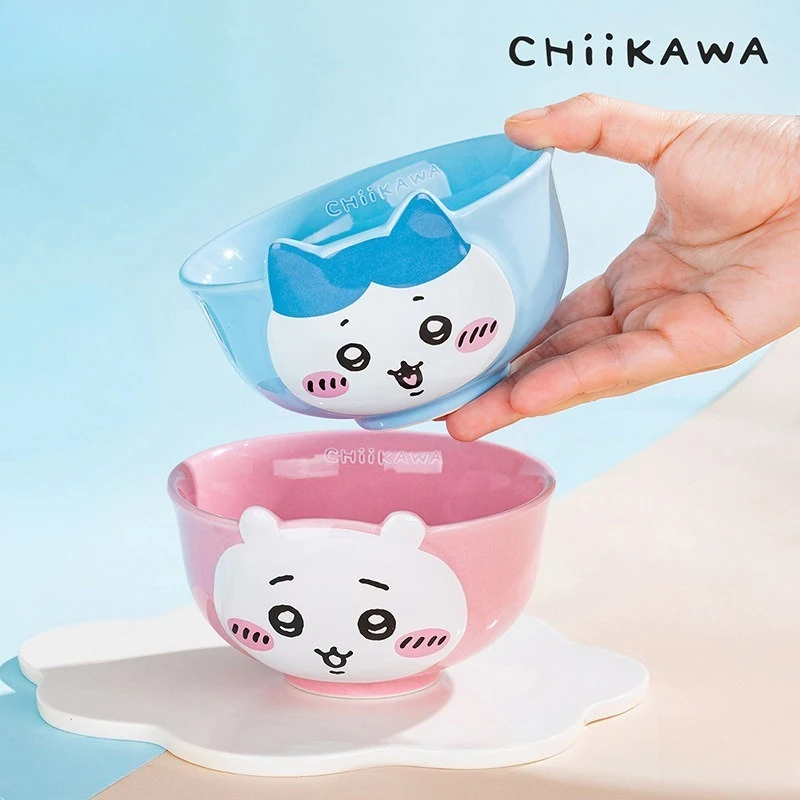 Anime Chiikawa Usagi Ceramic Rice Bowl Food Safe Thickened Heat Resistant Microwave Safe Easy Clean Creative Design Premium New