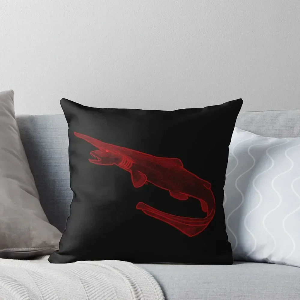 Goblin Shark (Red/Black) Throw Pillow Christmas Pillowcase Plaid Sofa pillow