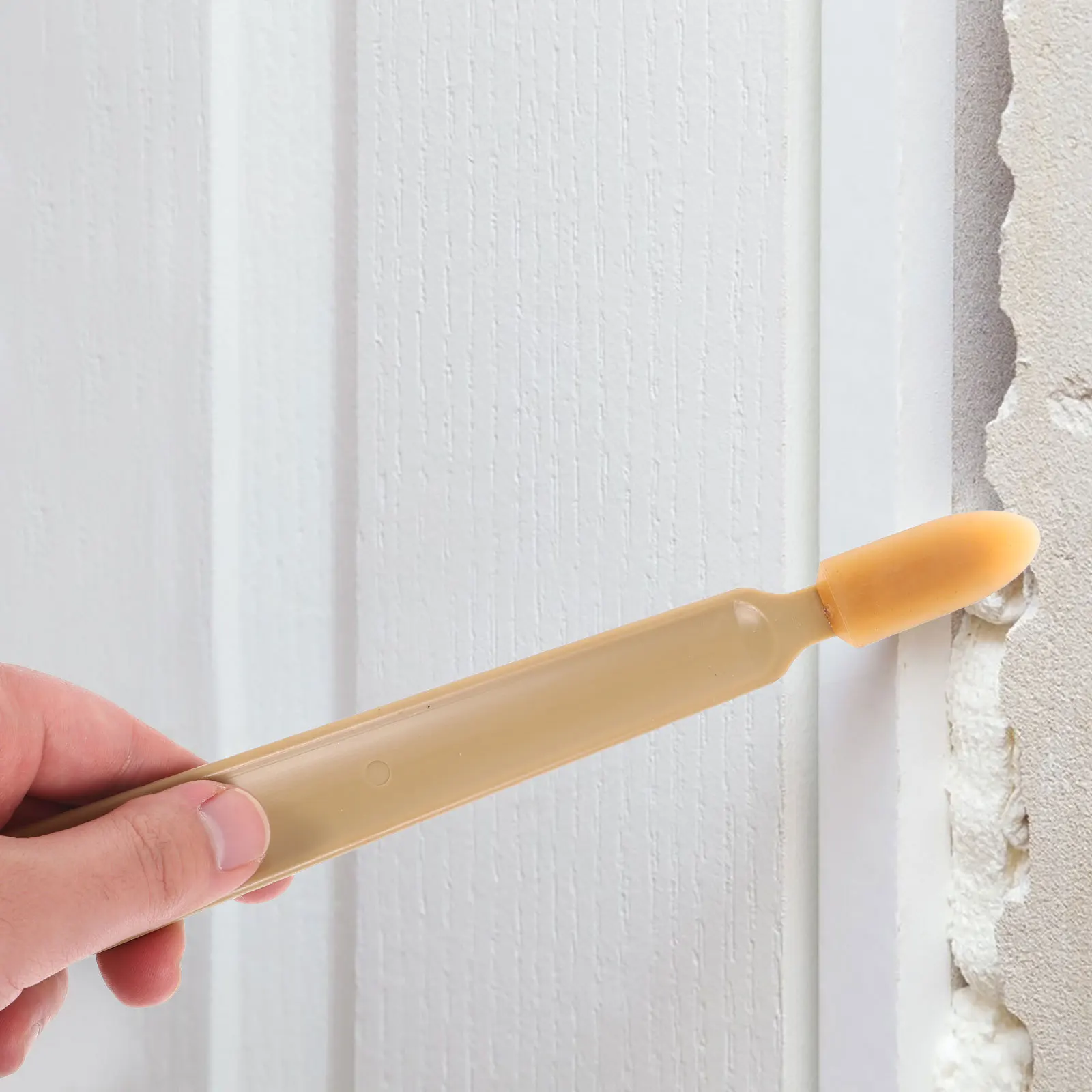 4pcs Caulking Tools Kit Extended Handle Rubber Plastic Ergonomic Design For Gap Filling Grout Work Caulk Finishing Tool Kit