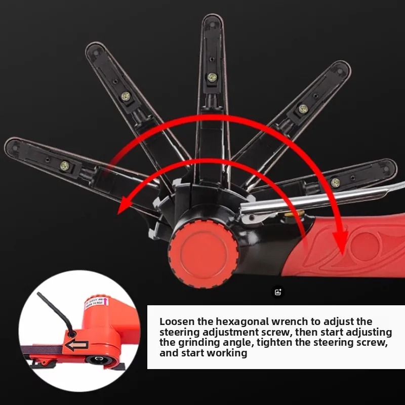 Pneumatic Belt Sander, Grinder, Polishing Machine, Handheld Ring Type, Industrial Grade 520*20 Pneumatic Tools