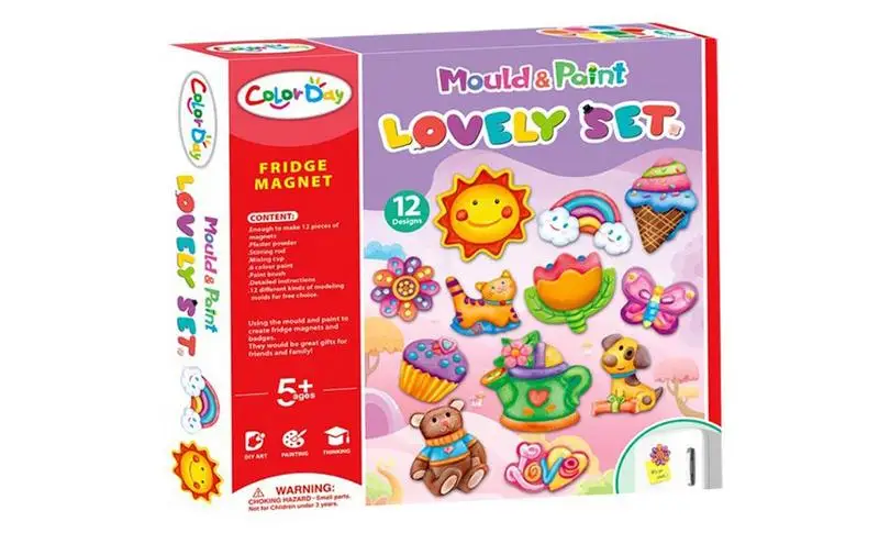 

Arts And Crafts Set For Kids Simple And Interactive Kids DIY Toys Plaster Mould Painting Toys Set Multi-use 3D Plaster Painting