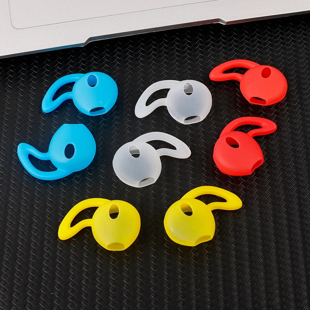 1Pairs Soft Silicone In-Ear Eartips Case Cover For Airpods Protector Ear Pads Earphone Cup Earpads Anti-slip Earhook - zdjęcie 1