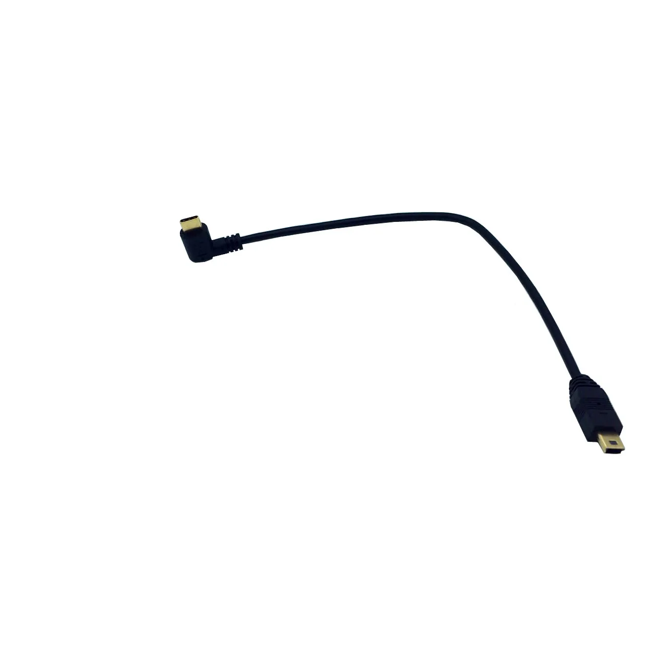 Gold Plated USB 3.1 Type C Male To Mini USB 2.0 Mini Male Data Sync Power Supply Charging Cable Cord 0.25m 25cm