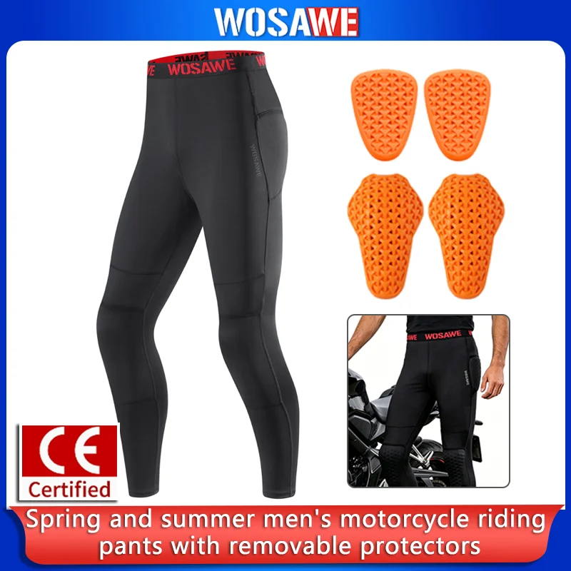 

WOSAWE Motorcycle Riding Pants Men Women CE Armor Protective Trousers Breathable Motocross Off Road Gear