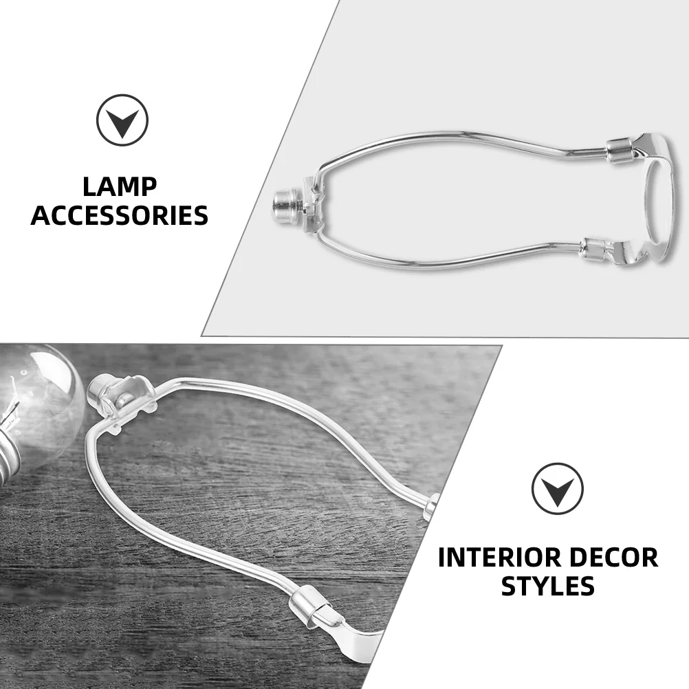 

1Set Lamp Shade Harp Holder Bracket Set Durable Stable Support Lampshade Easy Install Replacement Parts Lamp Repair Kit