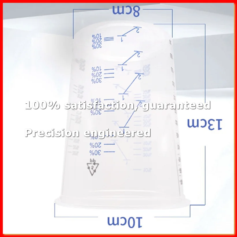 25 Plastic Paint Mixing Cups 600Ml Mixing Container for Precise Mixing of Paint and Liquid (Random Color)-A13G
