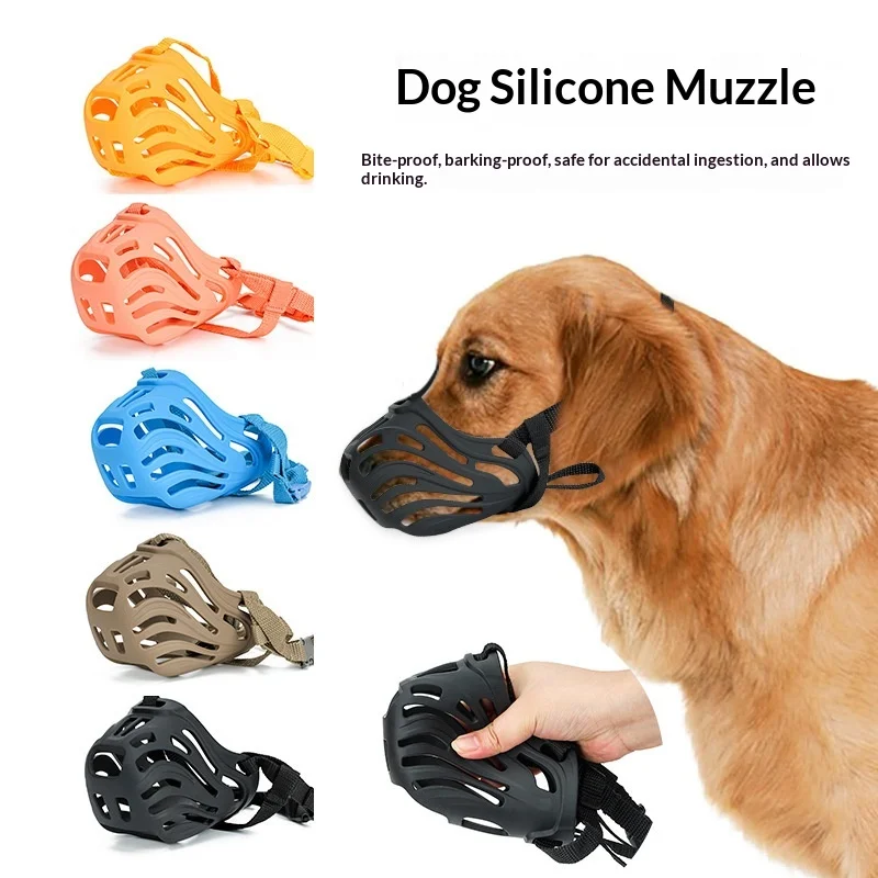 Dog Muzzle Anti-barking, Anti-biting, Anti-eating Dogs Mask, Anti-biting Handy Gadget Small, Medium and Large Dog Pet Mouth Mask view 4