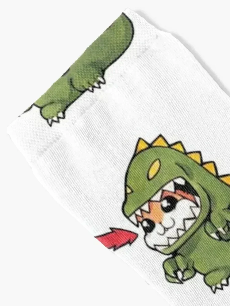 Ao Dinosaur Yona of the Dawn Socks loose winter thermal new year Toe sports Women Socks Men's