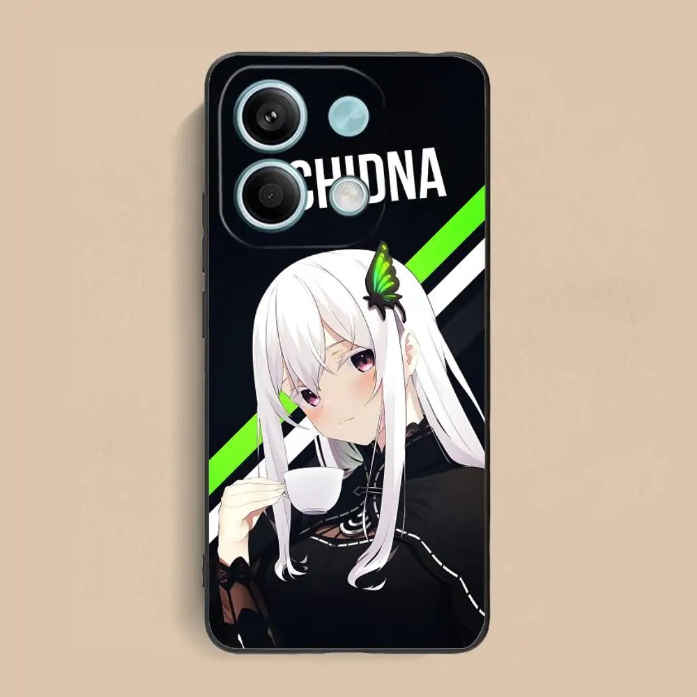 ReZero Echidna Mobile Phone Case for Xiaomi Redmi 14 13 12 A5 3 2 1 C Plus 4G 5G Colour Printing Cover Pretty Luxury Cellphones