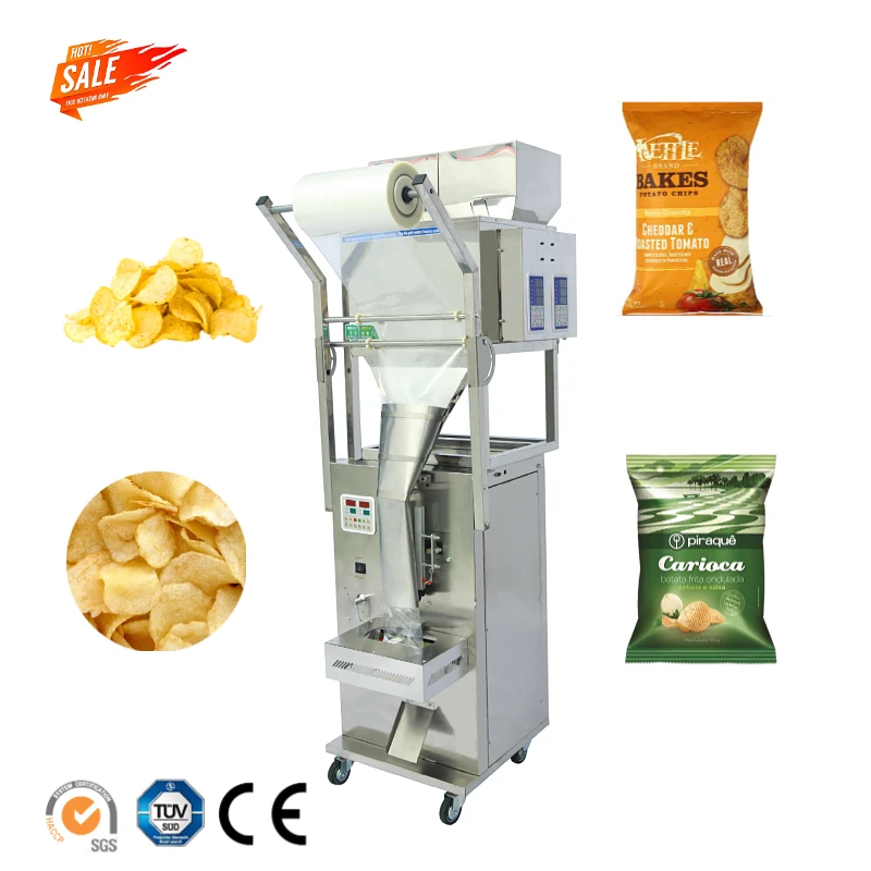 

50-1000g Chips Biscuit Snacks Packaging Machine Sealing Machine Groundnut Popcorn Biscuit Rice Potato Chips Packing Machine