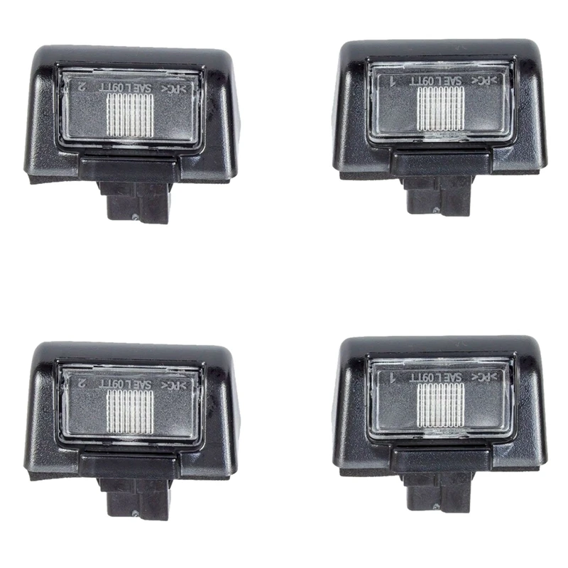 4Pcs License Plate Tag Light Car Rear License Plate Light For Ford Transit MK5 MK6 MK7 86VB-13550-AC