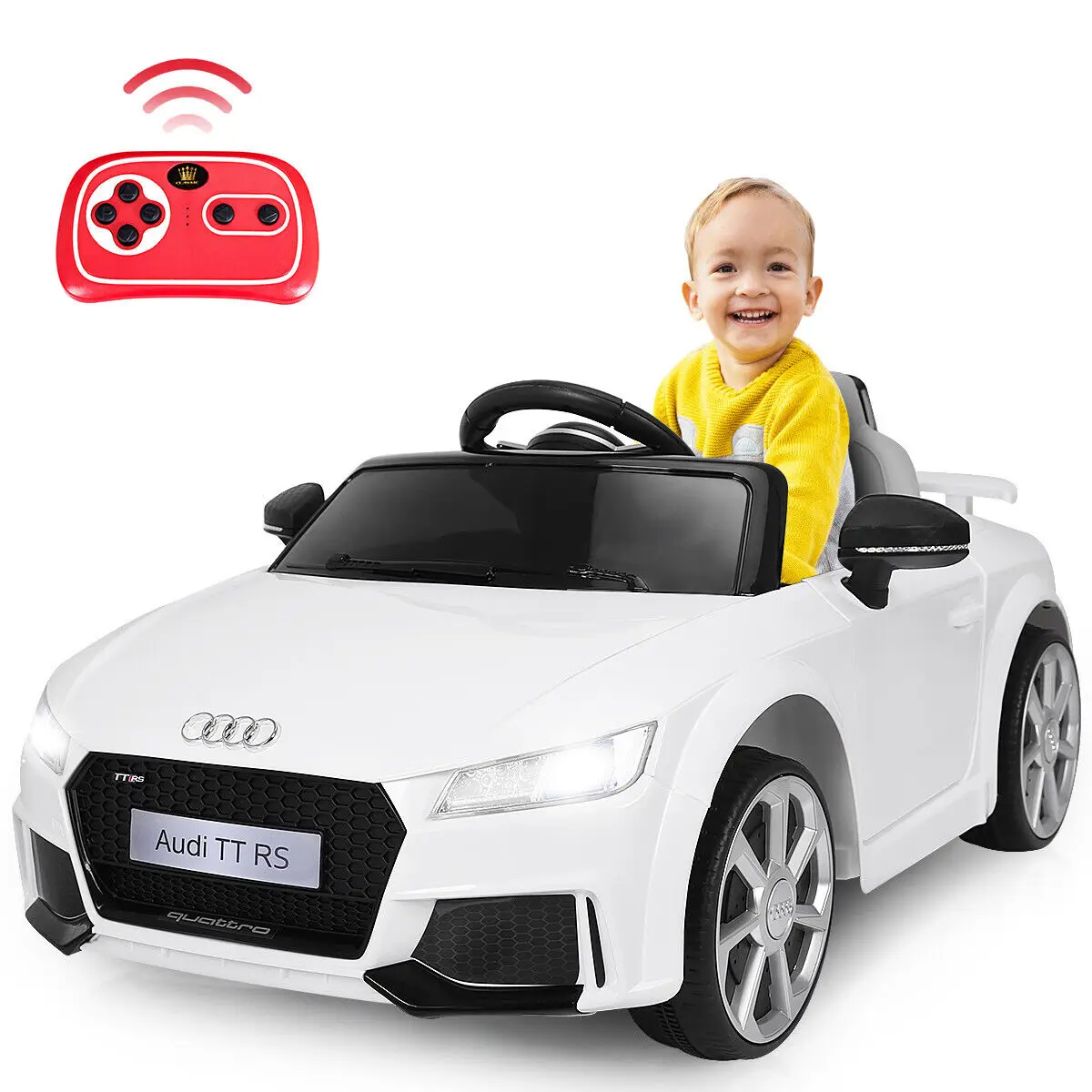 DORTALA Kids Electric Ride On Car Licensed Audi TTRS Toddlers 12V Battery Vehicle