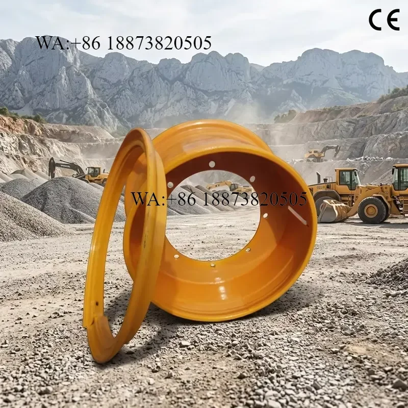 for HUA MEI 13-24 13.00-24 Loader Wheel Rims OTR Steel Rim for 16/70-24 Engineering Vehicle Tire Rim Wholesale