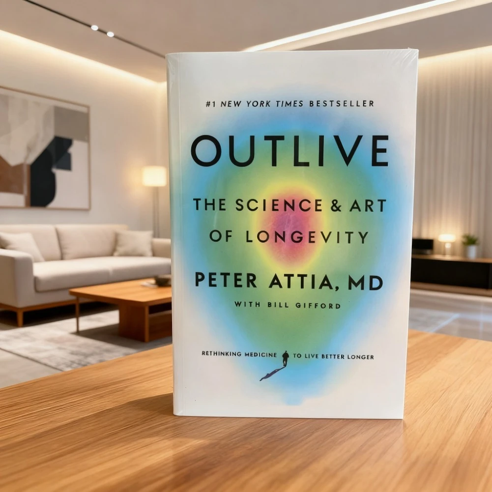 

бестселлер Outlive By Peter Attia Книга «Наука и искусство долголетия в мягкой обложке на английском языке»